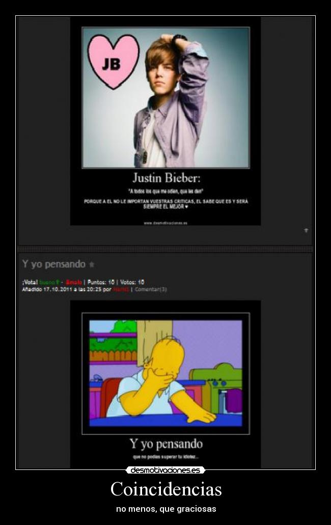 Coincidencias - no menos, que graciosas