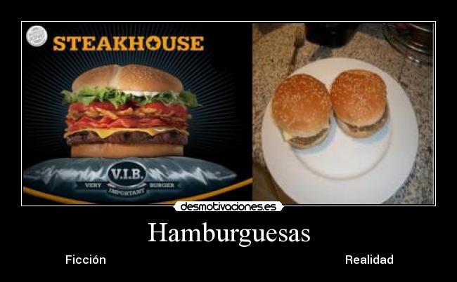 Hamburguesas - Ficción Realidad