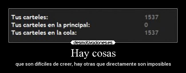 Hay cosas -