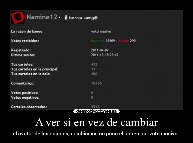 carteles ver vez cambiar desmotivaciones