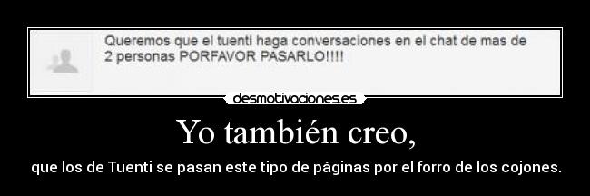 Yo también creo, - 
