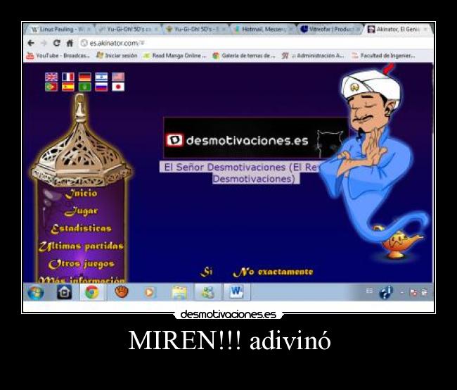 carteles adivino akinator desmotivaciones