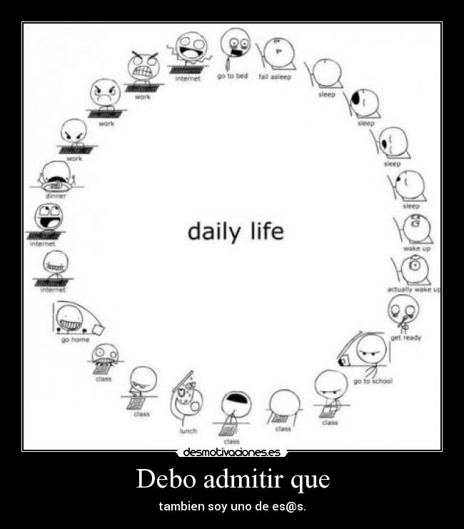 Debo admitir que - tambien soy uno de es@s.