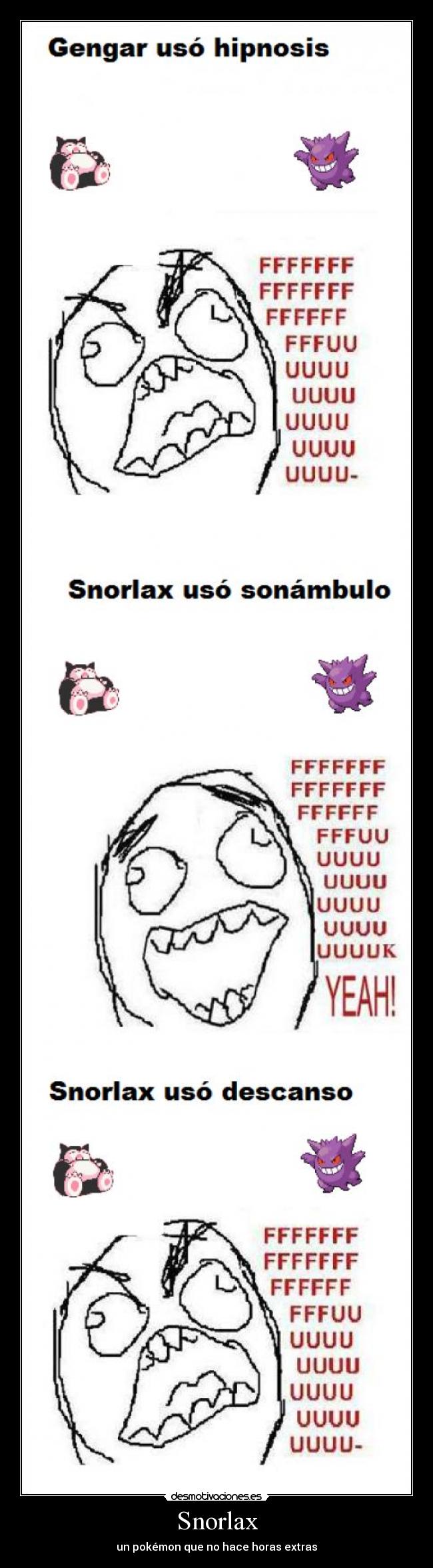 Snorlax - un pokémon que no hace horas extras