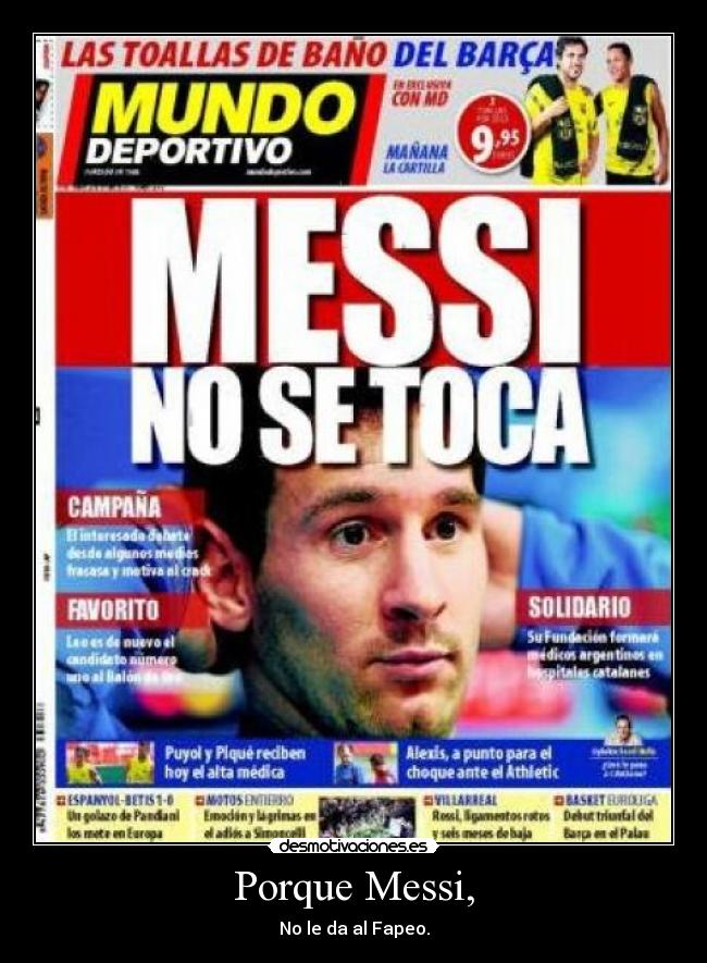 Porque Messi, - 
