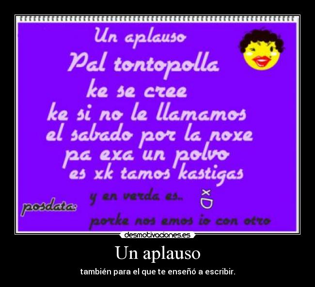 Un aplauso - 