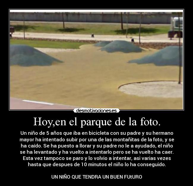 Hoy,en el parque de la foto. - 