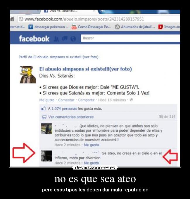 no es que sea ateo -