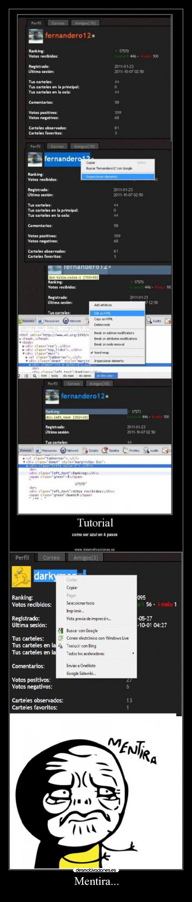 carteles mentira mentiras putas mentiras desmotivaciones