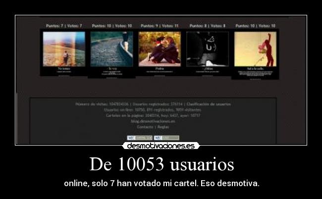 De 10053 usuarios - 