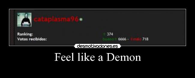 Feel like a Demon -