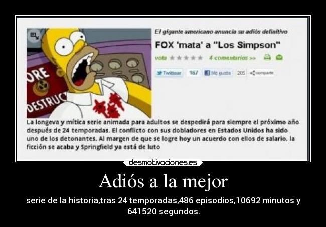 carteles los simpsonsgatastrofecabronesfoxhijos perracaca desmotivaciones