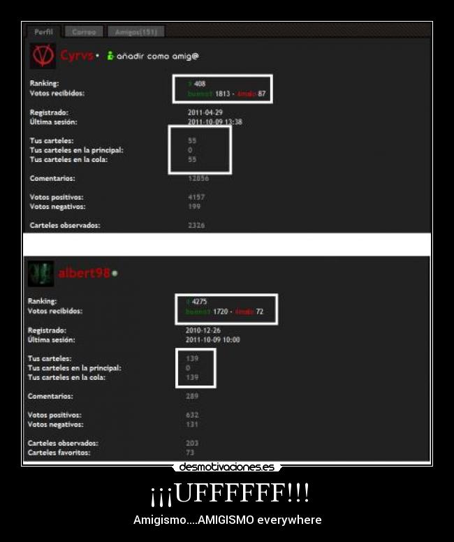 ¡¡¡UFFFFFF!!! - Amigismo....AMIGISMO everywhere