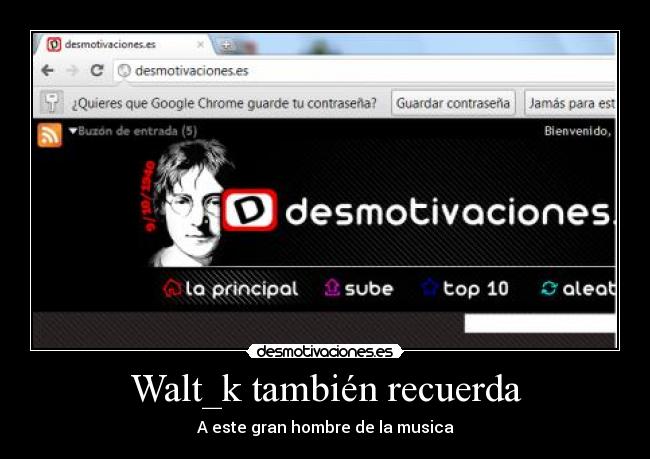 Walt_k también recuerda - A este gran hombre de la musica