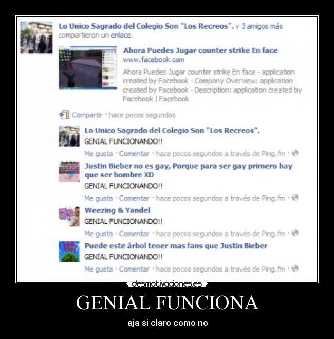 GENIAL FUNCIONA - aja si claro como no