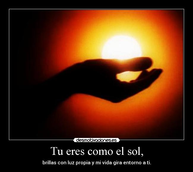 El sol de mi vida