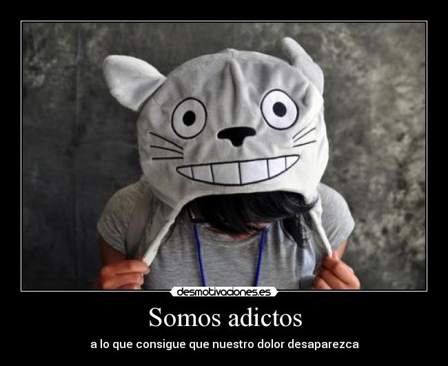 Somos adictos - a lo que consigue que nuestro dolor desaparezca