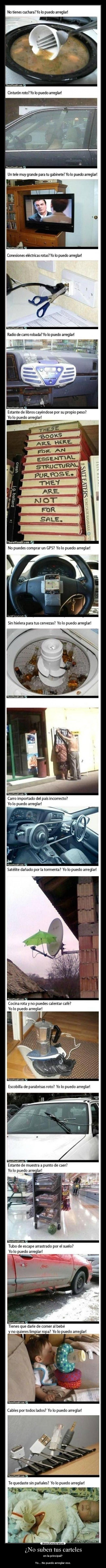 ¿No suben tus carteles - 