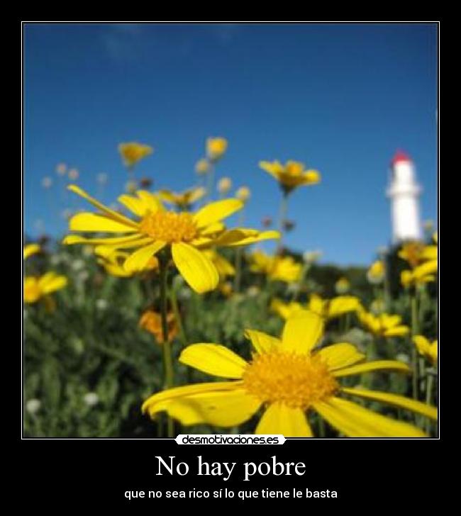 No hay pobre - que no sea rico sí lo que tiene le basta
