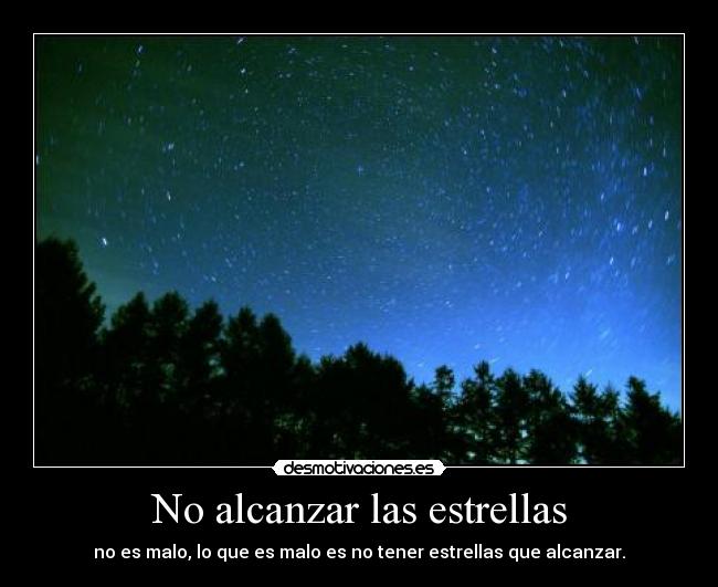 No alcanzar las estrellas - 