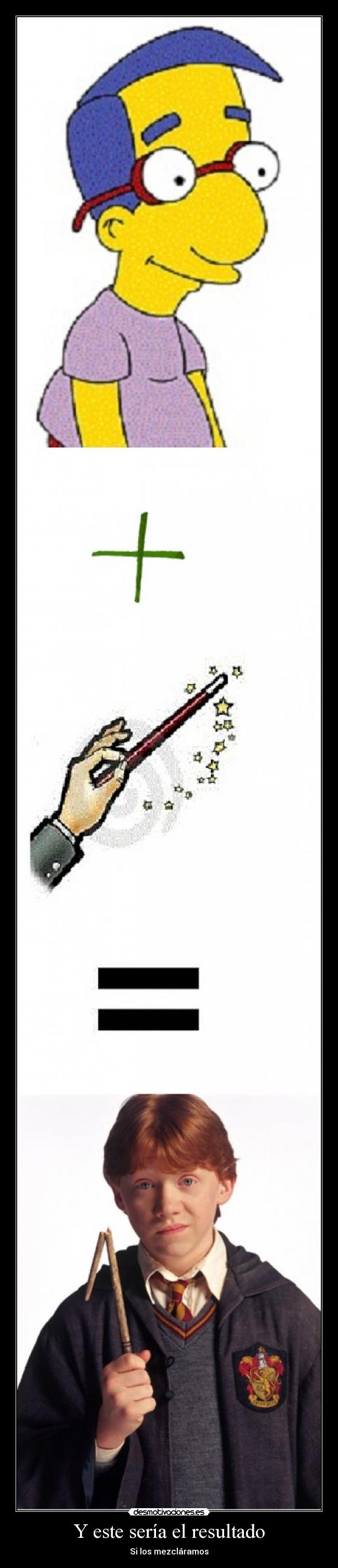 Y este sería el resultado - Si los mezcláramos