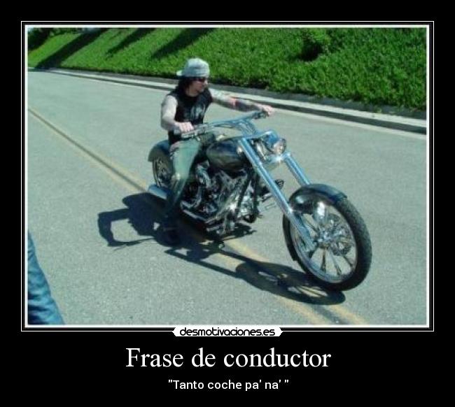 Frase de conductor - 