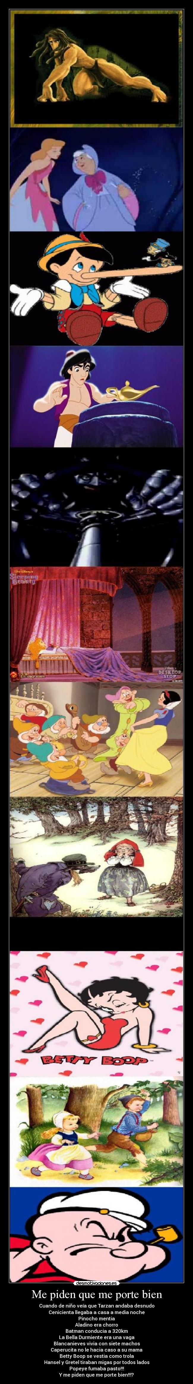 Me piden que me porte bien -