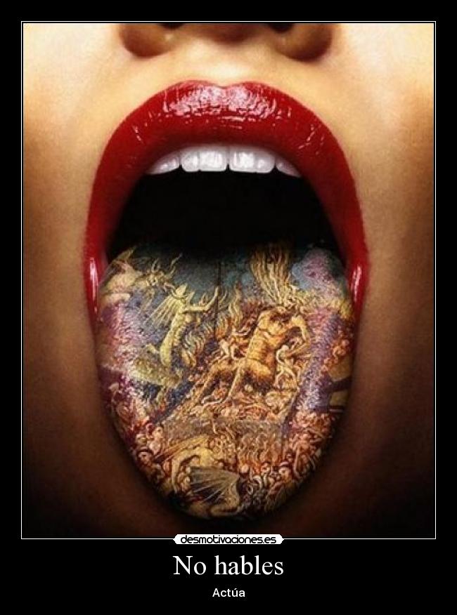 No hables -