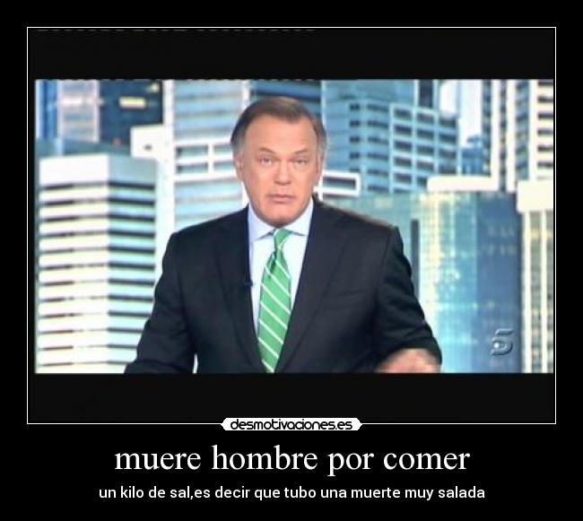 muere hombre por comer -