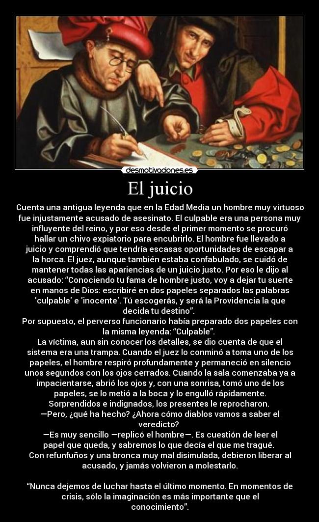 El juicio -