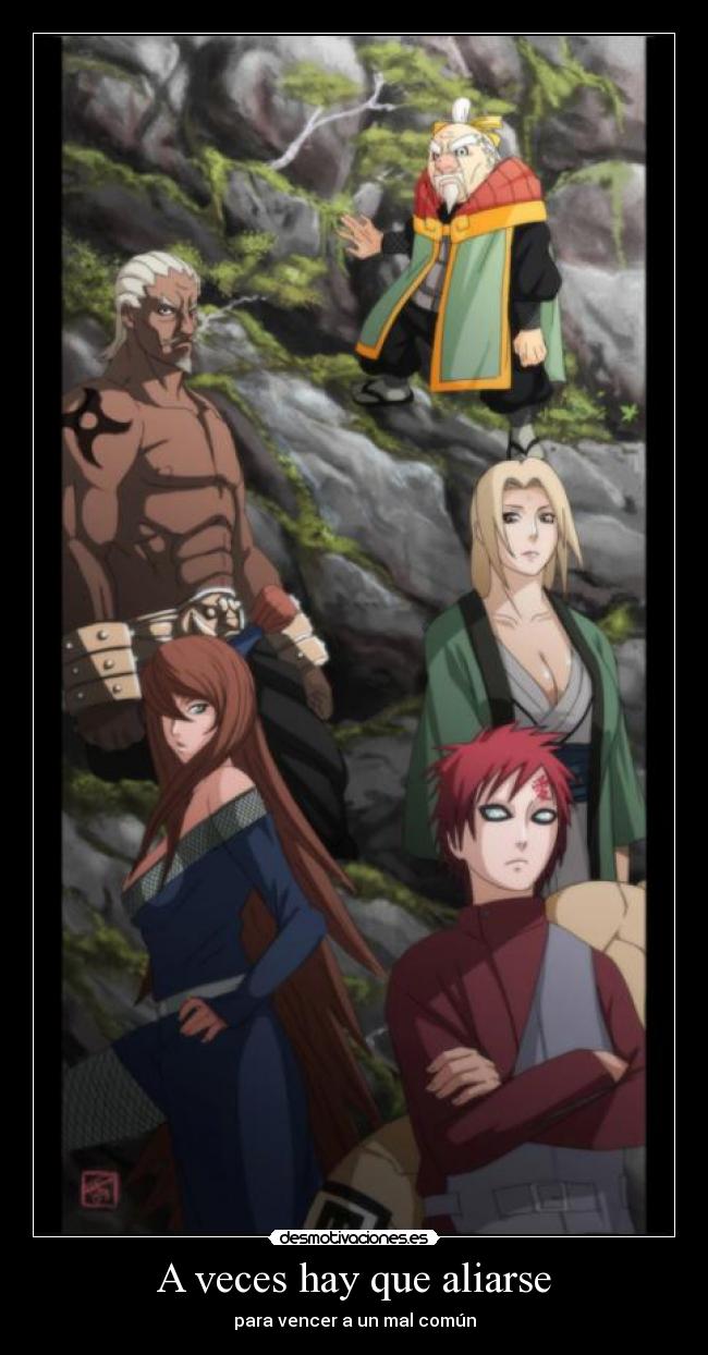 carteles naruto kages gaara motivatirarsatuhermana desmotivaciones