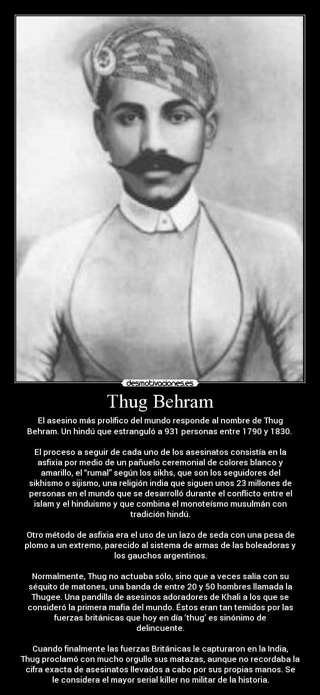 Thug Behram - 