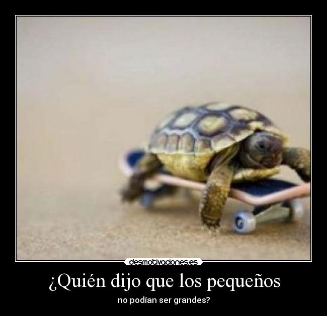 ¿Quién dijo que los pequeños - 