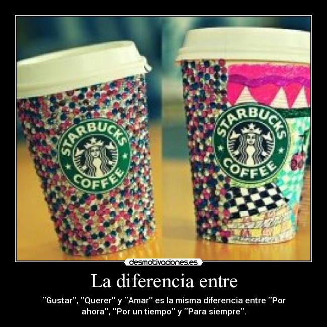 La diferencia entre - 