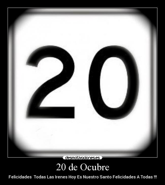 20 de Ocubre - 