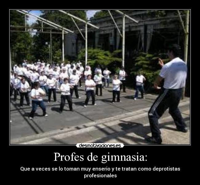 Profes de gimnasia: -