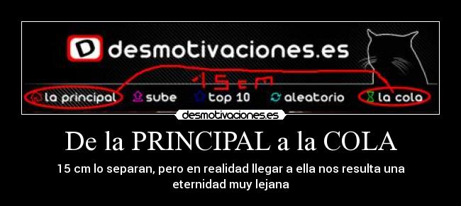 carteles pricipal cola desmotivaciones