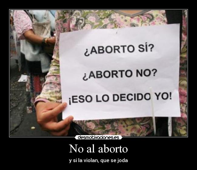 No al aborto -