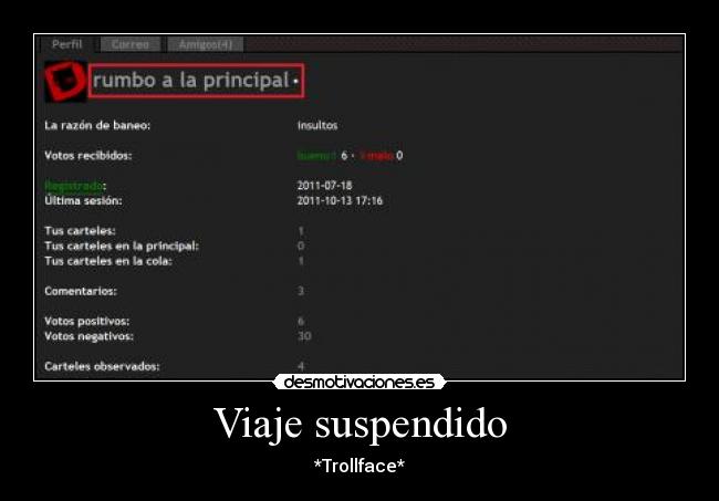 Viaje suspendido - *Trollface*