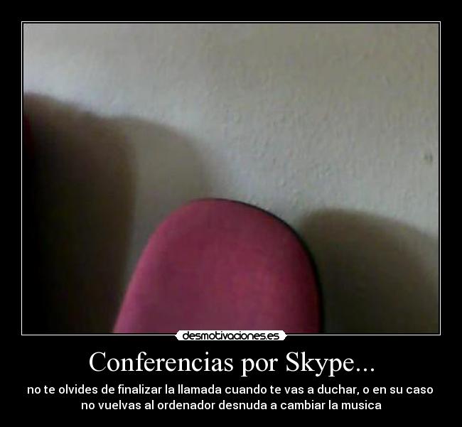 Conferencias por Skype... -