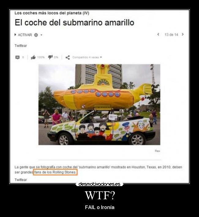 carteles rolling stones beatles wtf desmotivaciones