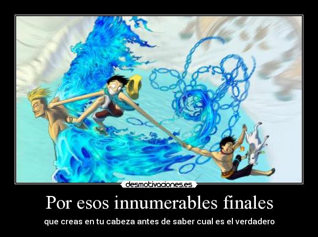 carteles one piece marco luffy ace huida marineford finales desmotivaciones