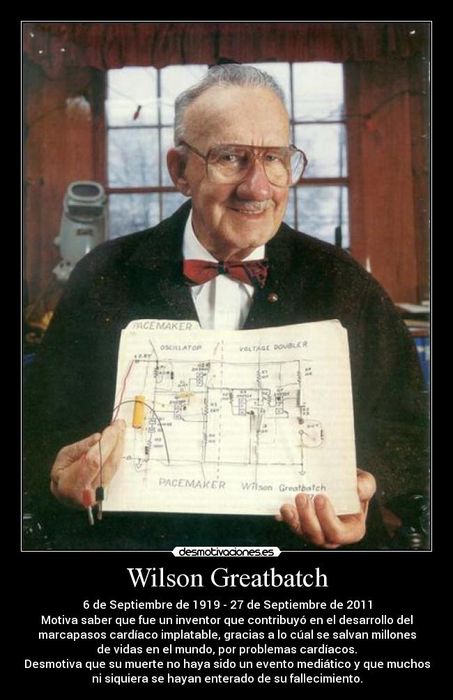 carteles wilson greatbatch marcapasos muerte desmotivaciones
