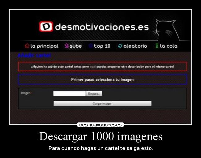 Descargar 1000 imagenes - Para cuando hagas un cartel te salga esto.