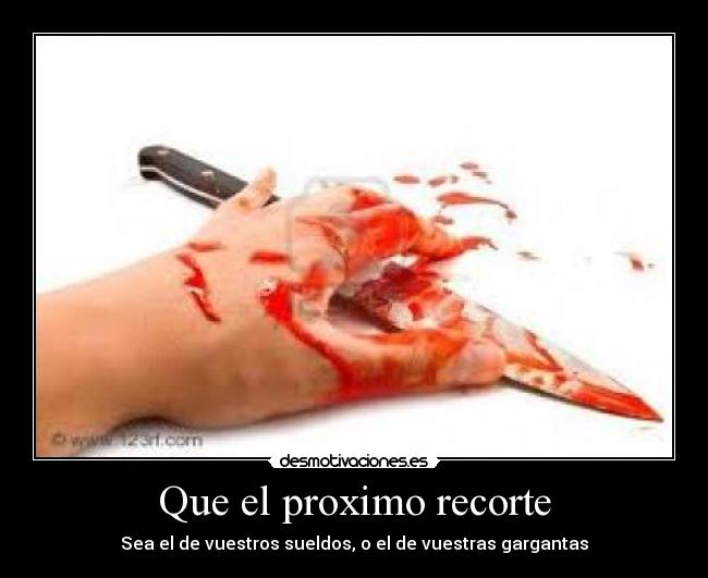 carteles putos cabrones recortes hijos puta desmotivaciones