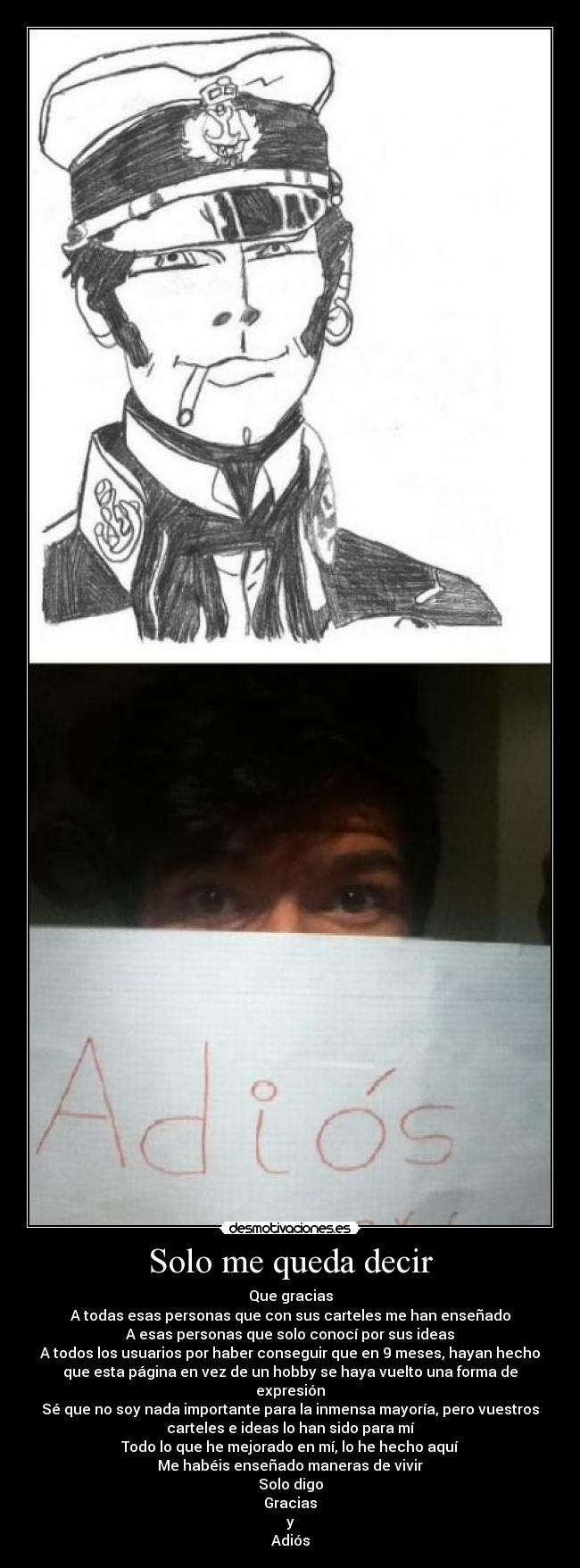 Solo me queda decir - 