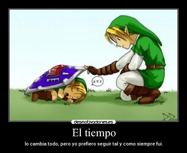 carteles link thelegendofzelda tiempo desmotivaciones