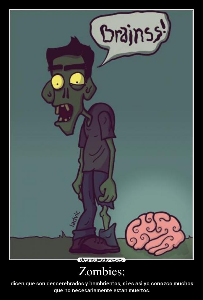 carteles zombies desmotivaciones