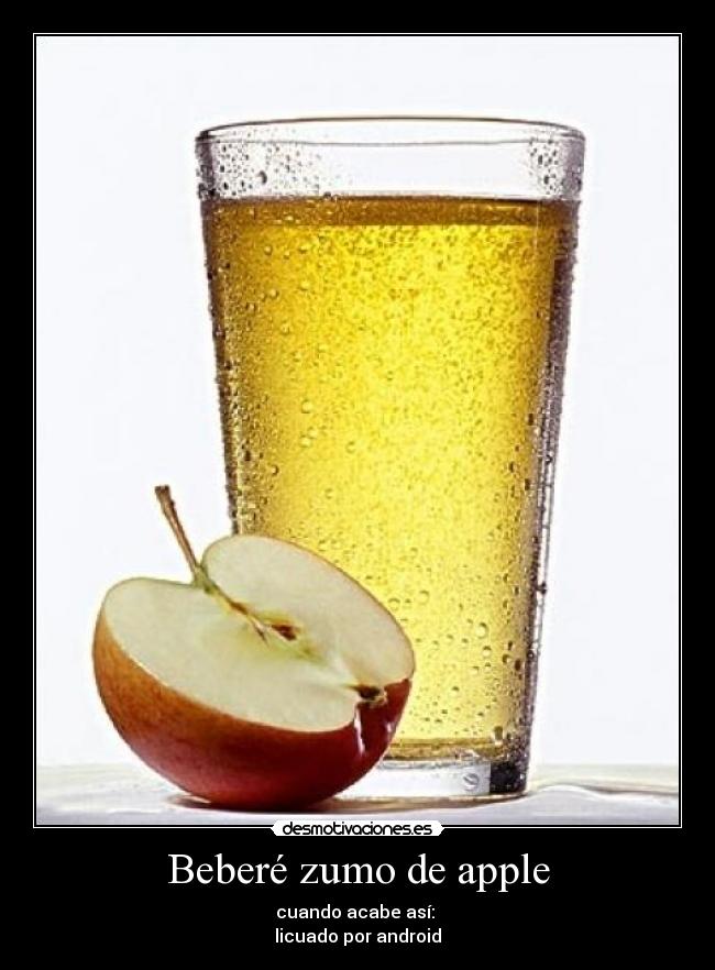 Beberé zumo de apple -