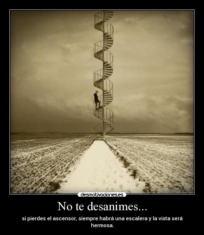 No te desanimes... -